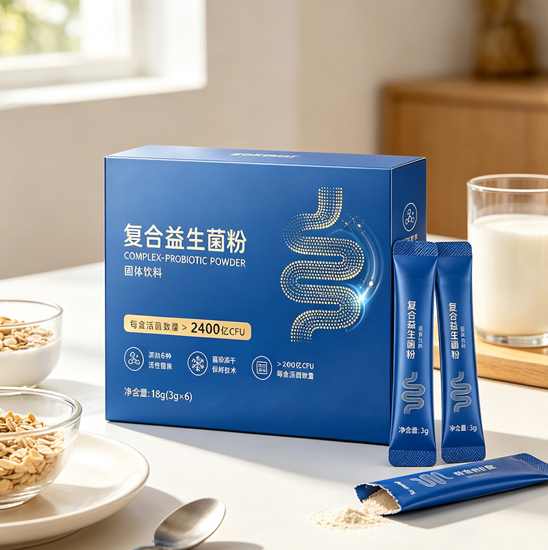 Multi-Strain Probiotic Powder with Prebiotics | Live Cultures for Adult & Senior Gut Health, Zero Fat OEM