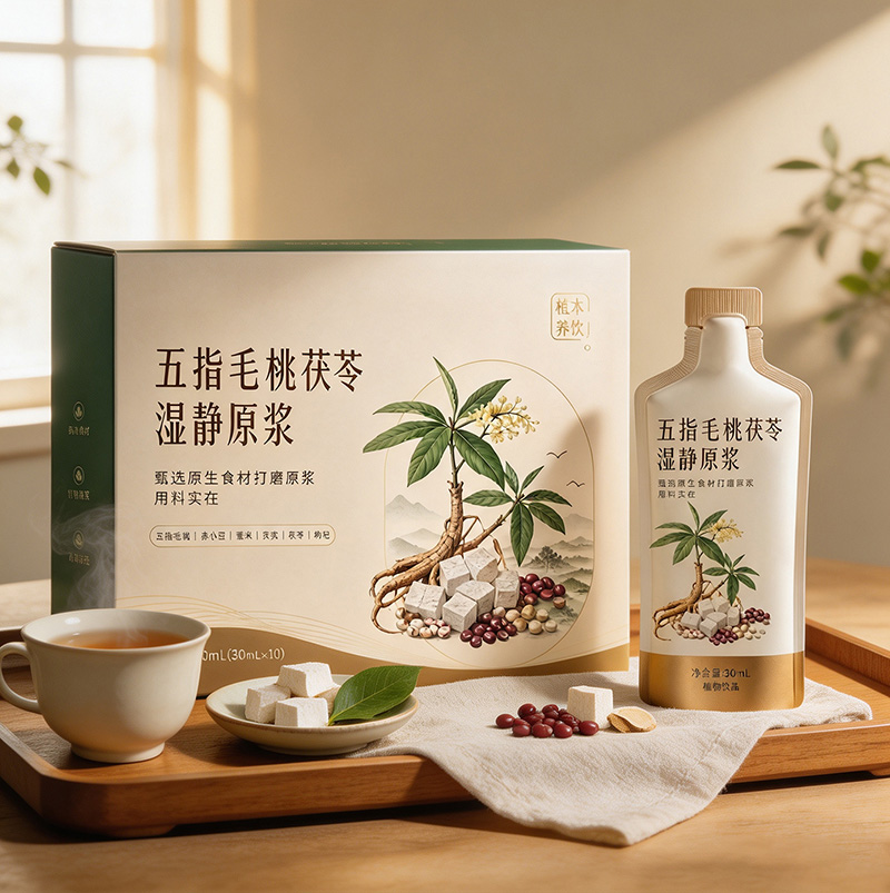 五指毛桃茯苓原浆茯苓赤小豆薏米芡实石斛人参黄精枸杞原浆OEM