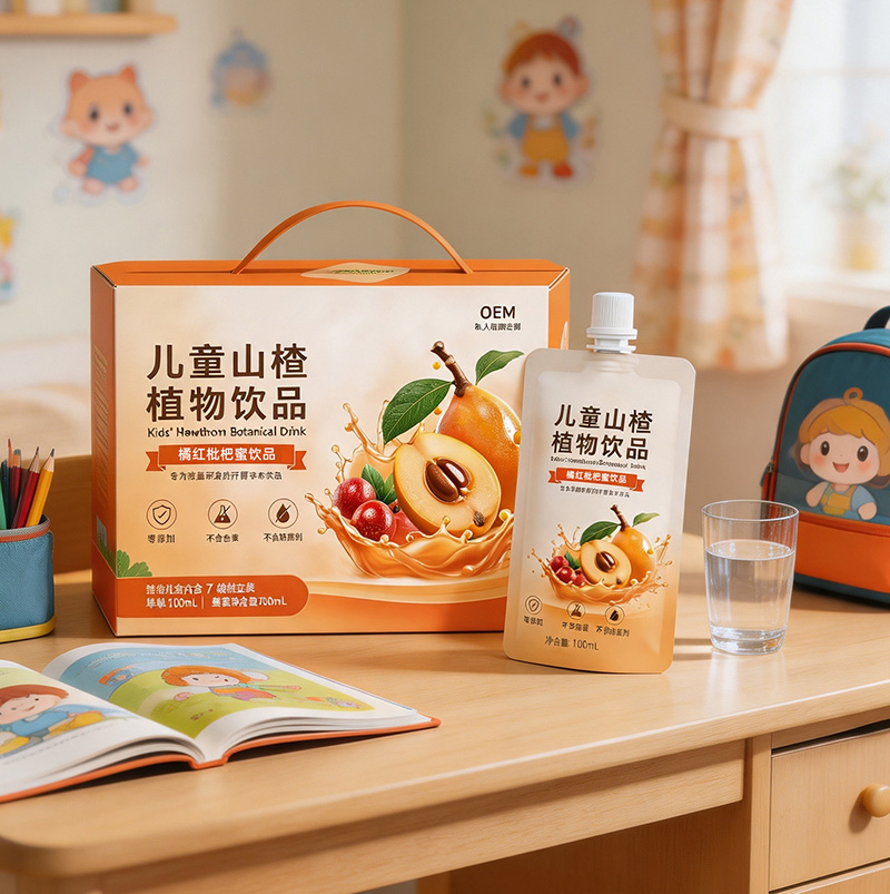 儿童山楂植物饮品儿童山楂汁鲜果汁乳酸菌饮料儿童便携装零食OEM