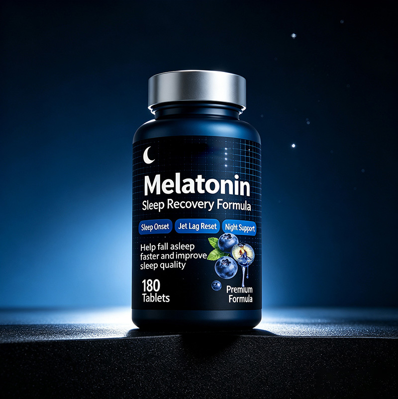 跨境褪黑素速溶片Melatonin Sleep Recovery Formula褪黑素补充剂OEM