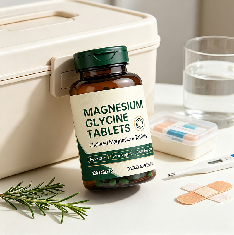 Magnesium Glycinate Tablets | MAGNESIUM GLYCINE TABLETS OEM Private Label