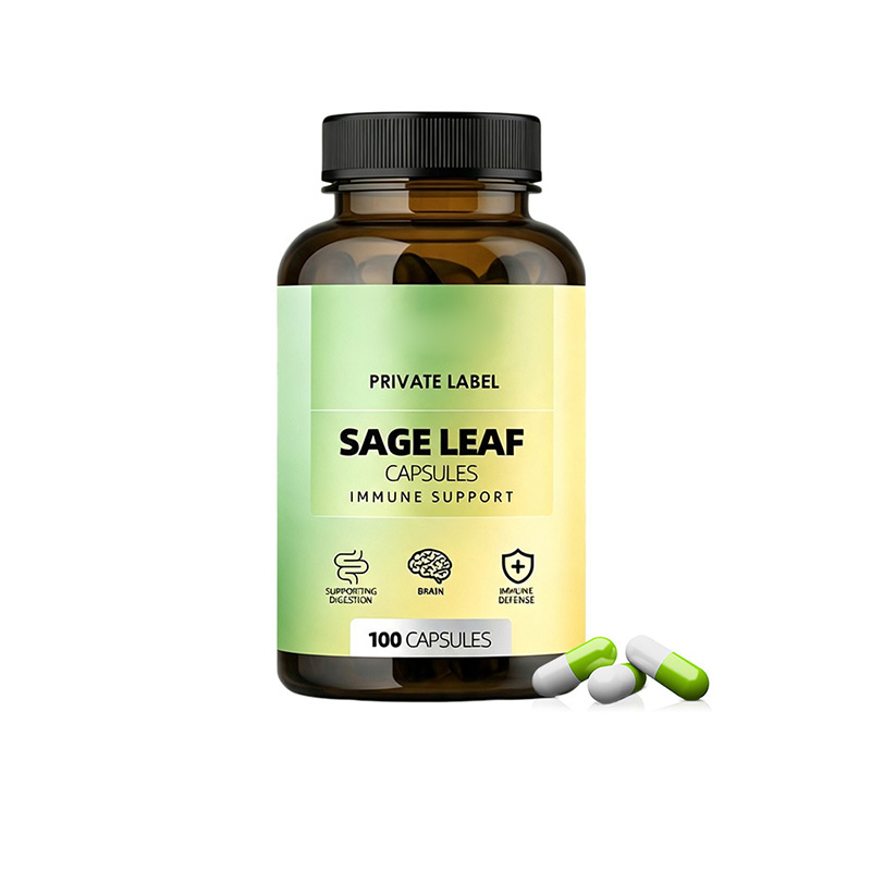跨境鼠尾草叶胶囊Sage Leaf Capsules鼠尾草叶提取物补充剂OEM